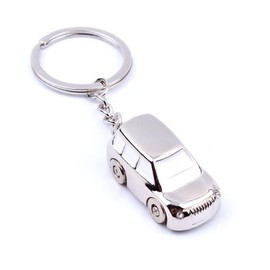 ARFUKA Keyring SUV Pendant Car Key Ring Metal Keychain Key Ring Birthday Valentine's Day Christmas Gifts for Women and Men, silver