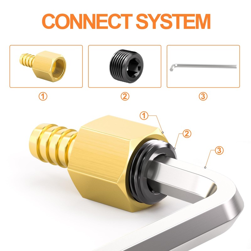 GASHER 70Pcs Carbon Steel Pipe Plug Fitting Internal Hex Thread