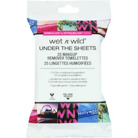 Wet n Wild Makeup Remover Towelettes Under The Sheets 20 g – Toallitas Desmaquillantes Suaves y Efectivas, Remueven Maquillaje Waterproof, Hidratan y Refrescan la Piel, Veganas y Cruelty Free