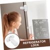 DOITOOL Refrigerator Lock Mini Fridge with Freezer Fridge Freezer Handle