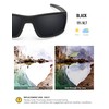 BlazerBuck Anti-salt polarised replacement lenses for Oakley Double Edge OO9380,