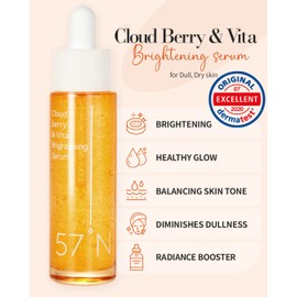 57N Cloud Berry & Vita Serum | Vegan Tone Correcting Face Serum with Vitamin C | Even Skin Tone, Improves Dull Complexion | All Skin Types 1.01 fl. oz