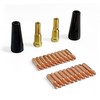 TimelyDu 24PCS Flux Core Gasless Nozzles Welding Gun Accessory Kit,MIG