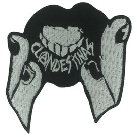 Bebuz Clandestina Herz Stickerei Bügelbilder für Kleidung Aufnäher Applikation für DIY Handwerk Denim Jacken Jeans Rucksäcke