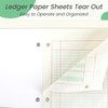 gisgfim 100 Sheets Columnar Analysis Pad, 3 Column Ledger, 3