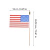 Mikinona USA Flags Wood Sticks 40 Small American Flags Perfect