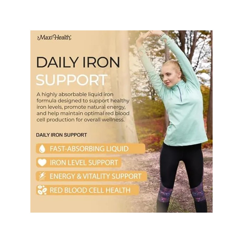 Maxi-health Liquid Iron Concentrate Supplement (2 Oz.) For M