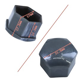 ciciment 20pcs Wheel Nut Caps Bolt Covers Universal 17mm Protective Caps With Removal Tool(Gray)