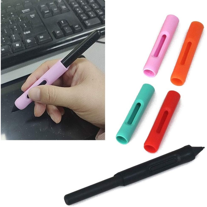 Silicone Pen Grip Holder,Silicone Pen Grip Holder Protective for Case