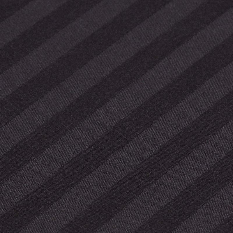 HOMESCAPES Black Deep Fitted Sheet (12”) Small Double 330 TC