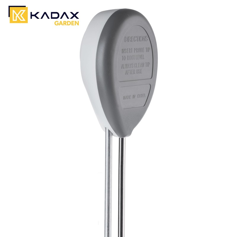 KADAX 3-in-1 Bodenmessgerät mit Feuchtigkeitsmesser, pH-Wert-Tester und Lichtmessung, Boden Messgerät,