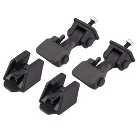 2 Pairs Front Hood Lock Safety Lock & Bracket Hood Lock Compatible with TJ 97-06