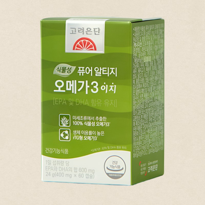 Goryeo Eundan Korea Eundan rTG Omega 3 Easy Vegetable 60