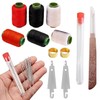SEAHUI 37PCS Sewing Tool Set, Needles Thread Hand Repair Tools,