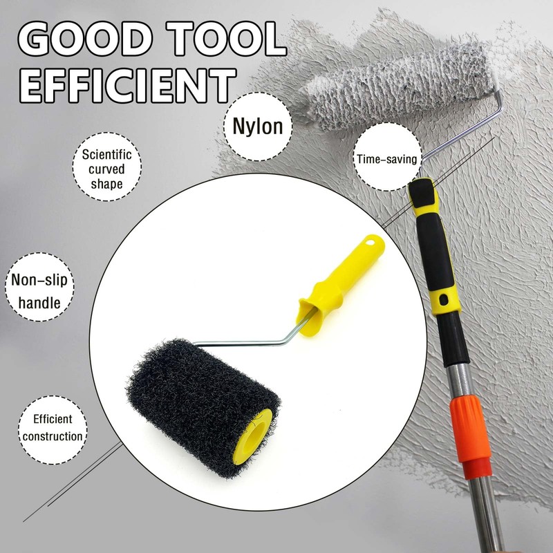 XWADJCD 4 Inch Drywall Compound Roller Cover 4 Pcs Drywall