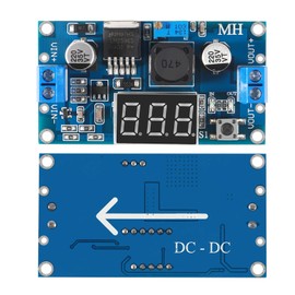 5Pcs LM2596S DC-DC LM2596 with LED Display Voltmeter Buck Converter Step-Down Regulator 4.0-40V to 1.25-37V DC 36V to 24V to 12V to 5V Power Supply Module Compatible with Car Motor Buck