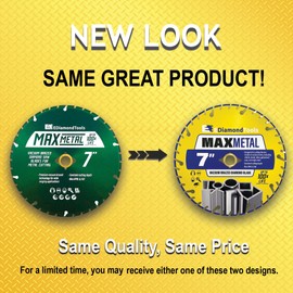 7" Vacuum Brazed Diamond Saw Blades for Metal, DM-7/8-5/8 Arbor