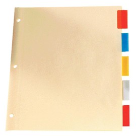 Oxford Binder Dividers Premium Insertable Tabs, 5-Count, Letter-Size, Assorted