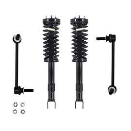 PM Auto Set of 4 Front Sway Bar Link-Quick Complete Strut-Coil Spring Assembly Replacement For 2006-2010 Dodge Charger