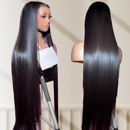 kocorose 5x5 HD Lace Closure Wigs Human Hair Glueless Straight HD Lace Front Wigs Human Hair Pre Plucked 180 Density Wigs (30 Inch)