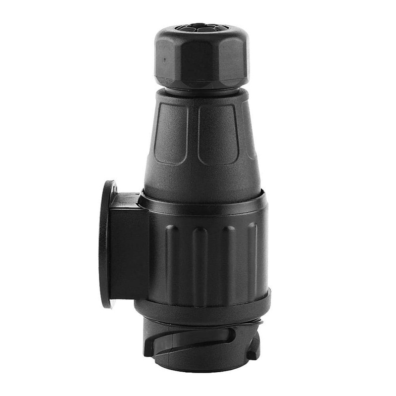 Qiilu 12V 13-Pin Electric Trailer Plug Plastic Trailer Adapter Round