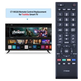 TCNOUMT Replacement Remote Control CT-90388 for Toshiba TV 32RL838 32RL838G 32TL838 32TL868 40TL838G 40TL838R 40TL868G 40RL838 46TL838 46TL838G 46TL838F -00