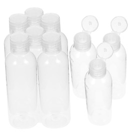 DECHOUS 10pcs Refillable Travel Bottles Plastic Toiletries Containers for Lotion Shampoo and Conditioner Leak Resistant Design for Convenient Outdoor Use
