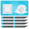 Hose Vary Bathroom Exhaust Fan with Light, 95CFM Bathroom Exhaust
