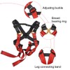 Black Red Polyester Children Full Body Climbing Harness Outdoor Protection
