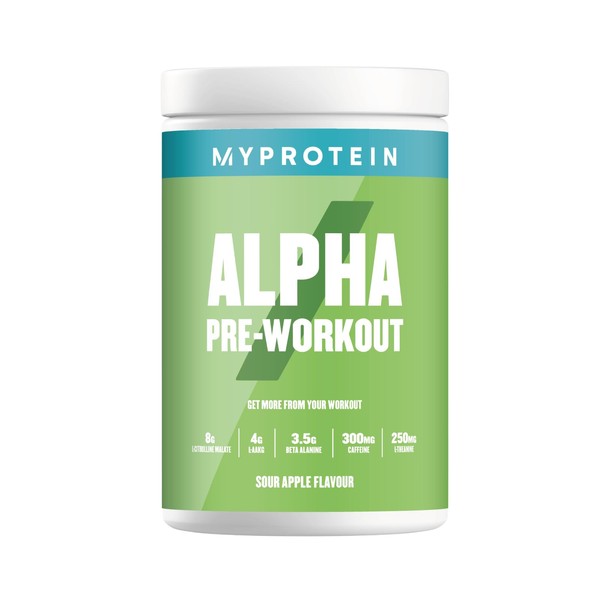 Myprotein Alpha Pre-Workout Powder with Beta Alanine and Caffeine - Sour Apple - 600g