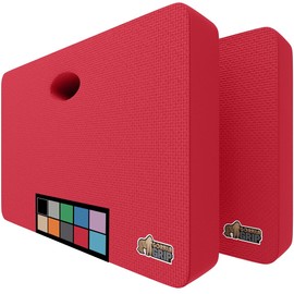 Gorilla Grip Extra Thick Kneeling Pad, Supportive Soft Foam Cushioning for Knee, Water Resistant Construction for Gardening, Bathing Baby, Workout Supplies, Lightweight, Garden Work Gifts, Red