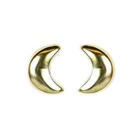 Arranview Jewellery Crescent moon stud earrings in 9ct yellow gold.