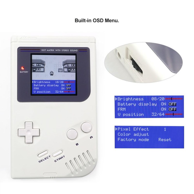 HISPEEDIDO V5 Ultra IPS Backlight Kit For GAMEBOY GBO Replacements