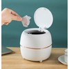 Plastic Trash can Creative Mini Desktop Trash can, with lid