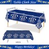 MORAINJAY 50th Birthday Tablecloth, 137 x 274 cm, Blue with