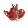 Catwalk Collection Handbags - Women's Round Leather Shoulder Bag -
