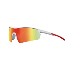 swanoble UV400 Polarized Kids Sports Sunglasses for Baseball,Lightweight TR90 Frame for Boys Girls,Youth Softball Cycling (White red Frame/Red Lens)