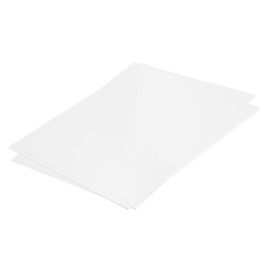 QUARKZMAN ABS Plastic Panel 10 Inch x 8 Inch x 0.02 Inch ABS Styrene Plates for Building Models DIY Craft Panel White Pack of 2