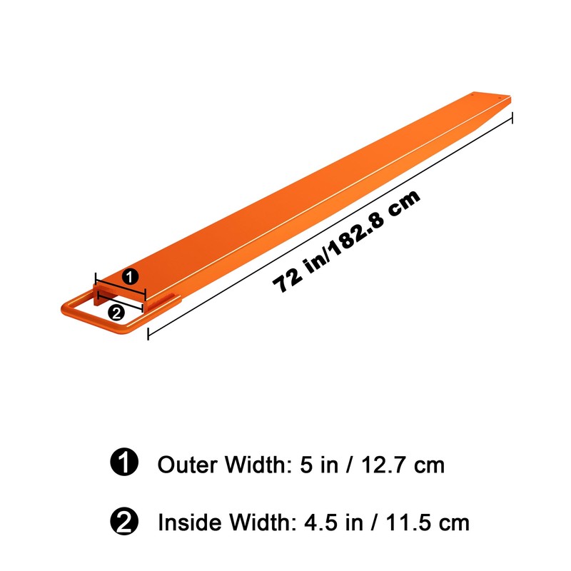 KYBOLT Pallet Fork Extension, [4.5" Width 72" Length] [4600 LBS