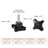 sourcing map 5pcs Star Knobs M8 x 30mm Male Thread