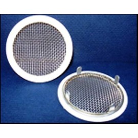 1" Round Open Screen Vent - tab Style - White - Pkg of 6
