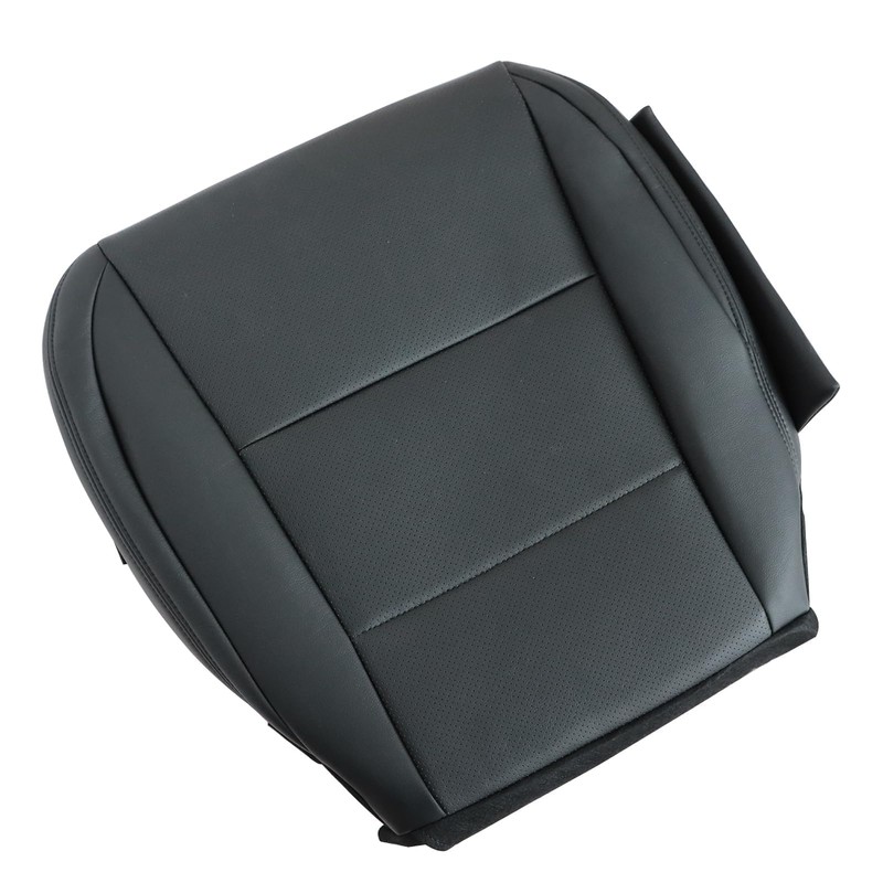 FZJDSD Black Driver Side Bottom Perforated Microfiber Leather Replacement Seat