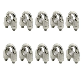 Copeflap Wire Clips, 10 Pcs Cable Fasteners, Stainless Steel Rope Fasteners, Wire Fasteners (4mm)