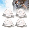 4 Pcs Climbing Hanger Stainless Steel Durable Rock Climbing Accessories