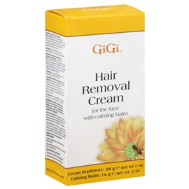 GiGi Hair Removal Cream for The Face, 1 oz & Calming Balm .5 oz (Pack of 4)