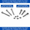 12 Pcs 6x8.3x5 and 9x6mm O Rings for Screw Head