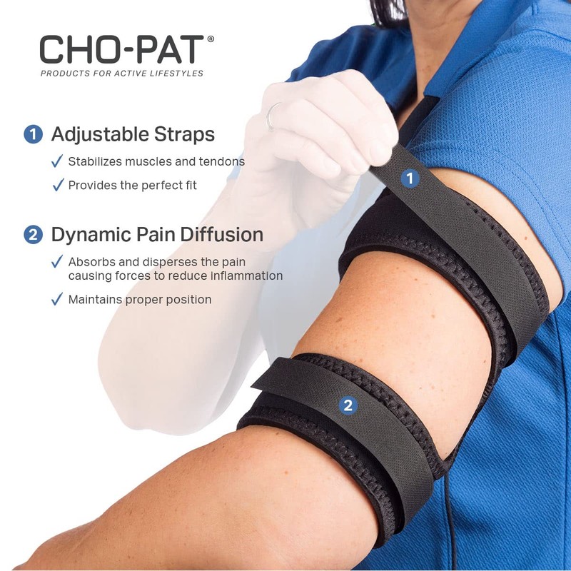 Cho-Pat schwarz Manschette für Biceps/Triceps