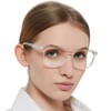 OCCI CHIARI Blue Light Blocking Glasses Clear Frame Women, Square
