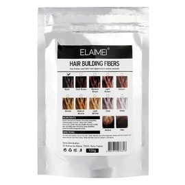 Fibre per capelli, Fibre per capelli nere, Fibre per correttore per la caduta dei capelli, Capelli pieni istantaneamente, Fibra di qualità professionale (Nero 100G)