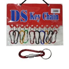 DS Small Locking Peanut Carabiner Keychain 10 Pcs